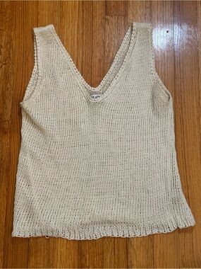 Agatha Linen Tank top Size  XL (j5)